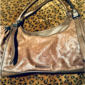 Chocolate brown Burberry shoulder bag